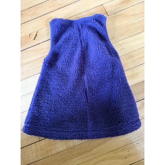 Vintage 90s Peek-A-Babe purple fuzzy fleece infant dress - Picture 4 of 5